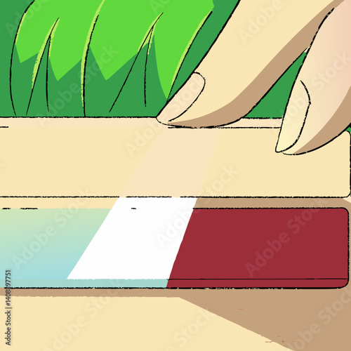A hand background