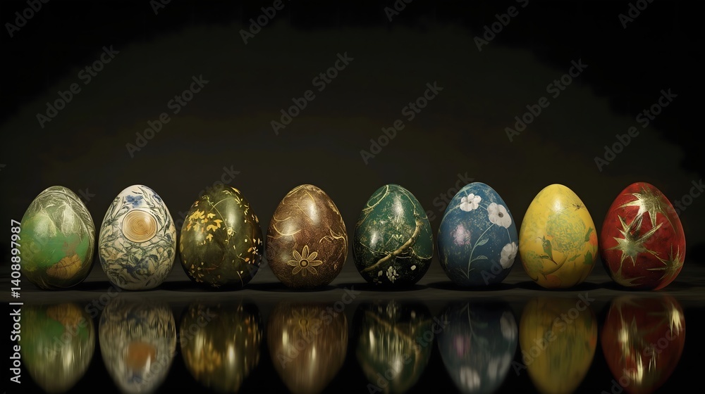 Hand-Painted Easter Eggs