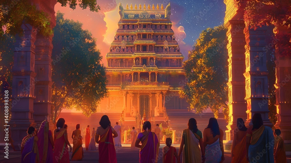 Golden Temple at Twilight