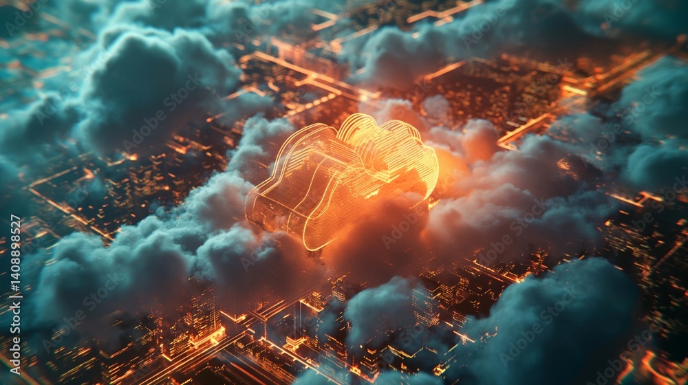 Cloud Computing Cityscape