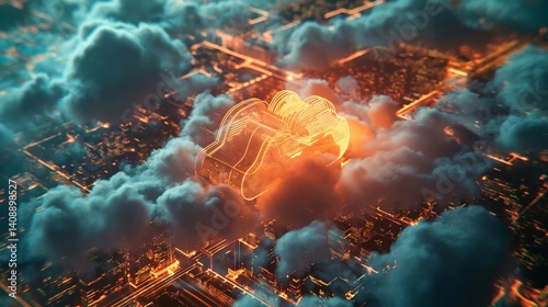 Cloud Computing Cityscape