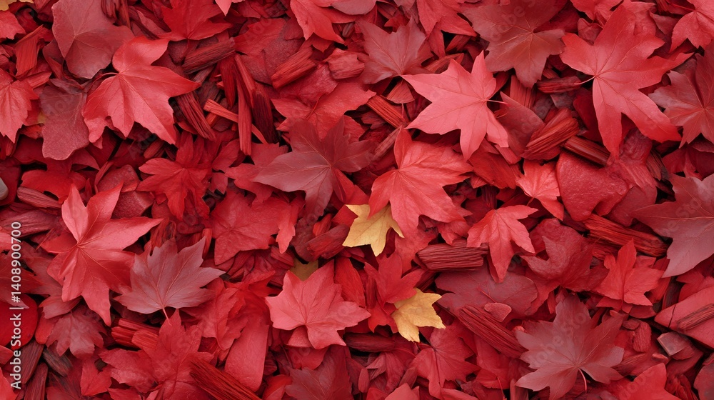 Red Autumn Leaves Background Texture Pattern Red Autumn Leaves Background Texture Pattern