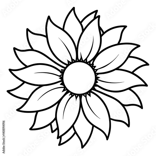 vector illustration of a flower
