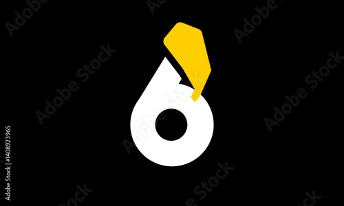 excavation number yellow logo simple modern unique