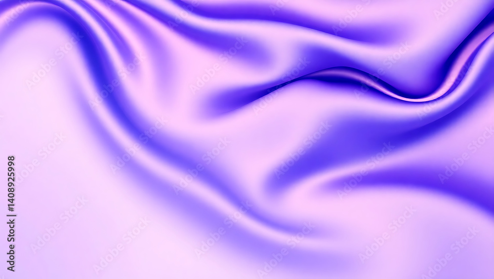 Fototapeta premium Elegant Purple Silk Texture: Luxury and Smooth Flowing Fabric Drapery Background