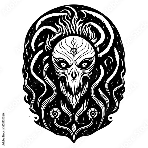 Ethereal Apparition: Mystical Figure Silhouette