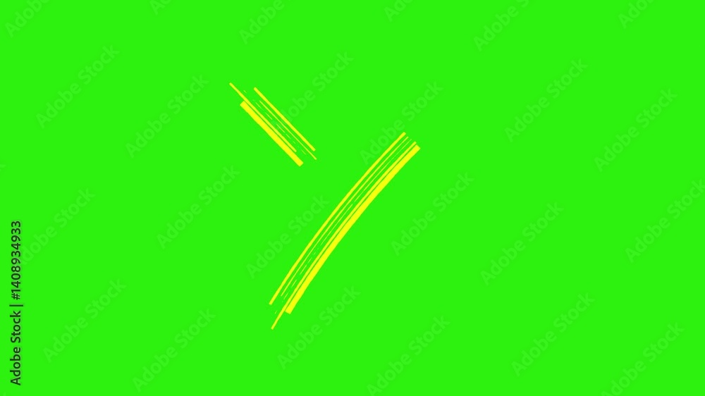 Animation of cross sign in square, simple checkbox, red x shape diagonal cross on green chromakey background. Animation of cross sign in square, simple checkbox, red x shape diagonal cross on green chromakey background.