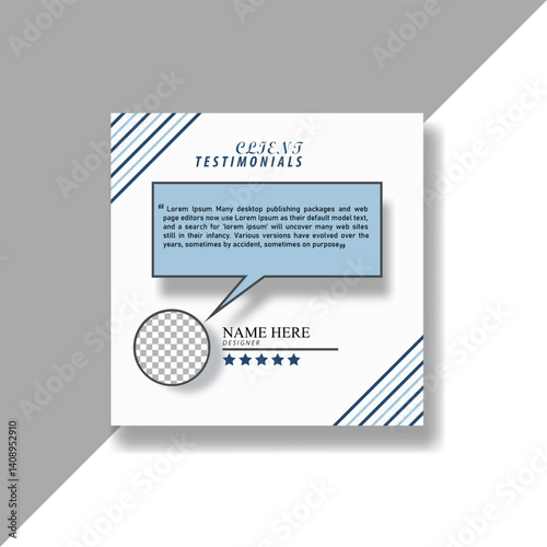 modern testimonials design. colorful client testimonials design