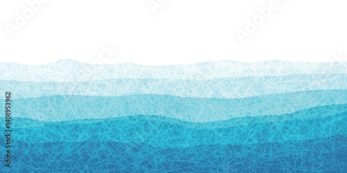 波　和紙　模様　背景　