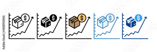 Hyperinflation  Icon Set Multiple Style Collection