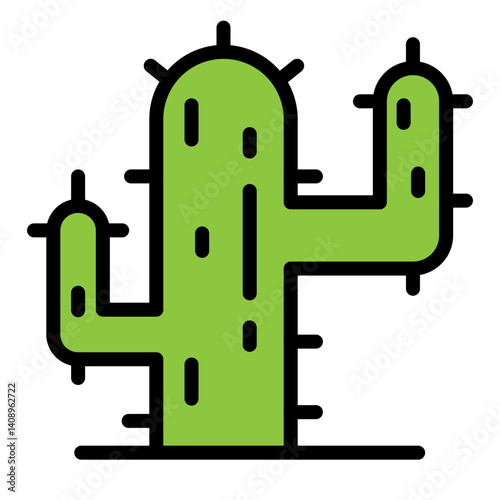 Cactus Vector Filled Icon Design