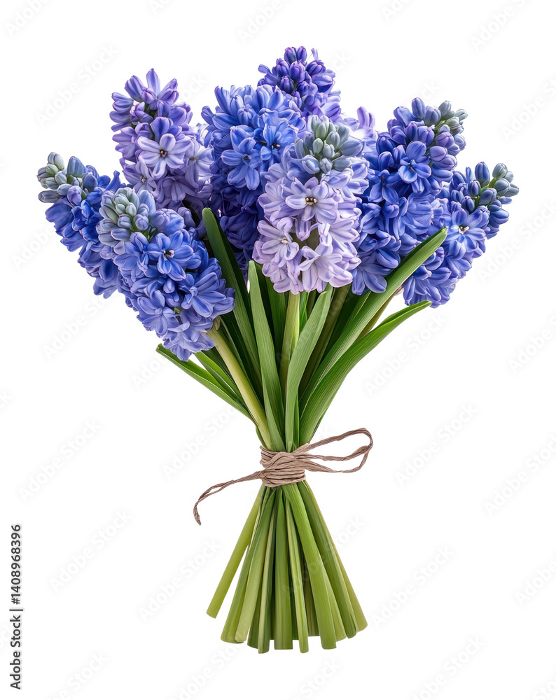 Fototapeta premium PNG Bouquet of Hyacinths hyacinth blossoms bouquet.