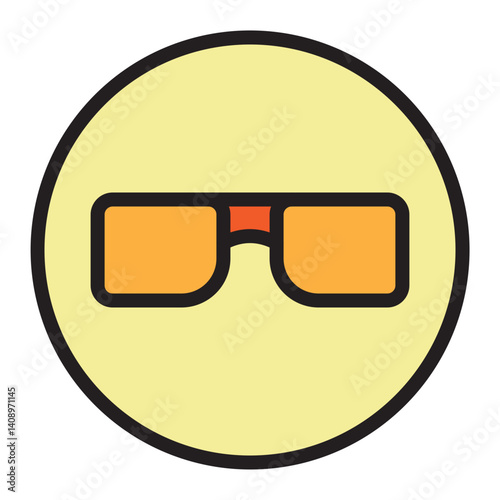 Rapper Sunglasses   Vector Filled Icon Design