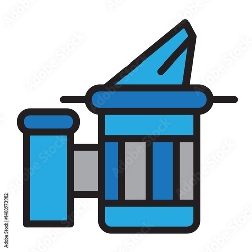 Smoker Tool Vector Filled Icon Design