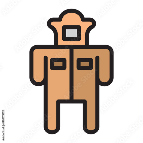 BeeProof Suit Vector Filled Icon Design