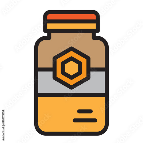 Royal Jelly Vector Filled Icon Design