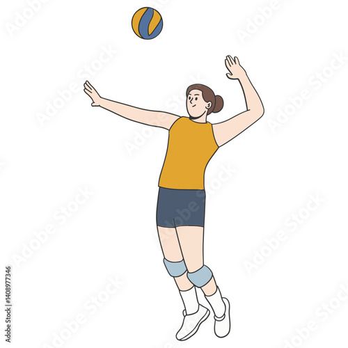 Volley ball player