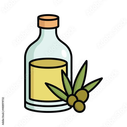 olive oil bottle icon vector design template simple and clean