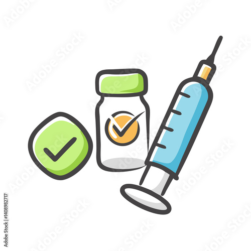 drug approval icon, drug approval vector illustration-simple illustration of drug approval, perfect for drug approval logos and icons