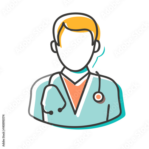 general practitioner icon, general practitioner vector illustration-simple illustration of general practitioner, perfect for general practitioner logos and icons