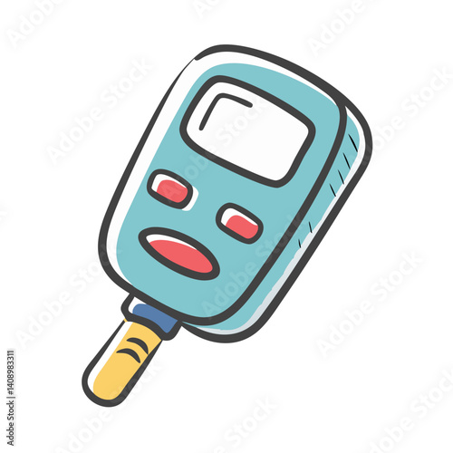 glucometer icon, glucometer vector illustration-simple illustration of glucometer, perfect for glucometer logos and icons