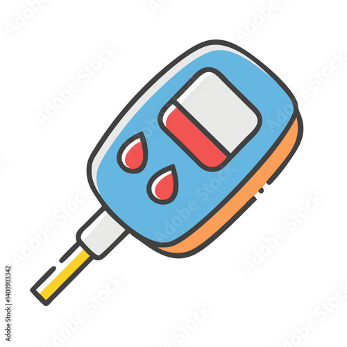 glucometer icon, glucometer vector illustration-simple illustration of glucometer, perfect for glucometer logos and icons