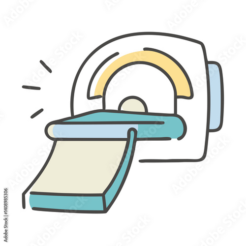 medical scanner icon, medical scanner vector illustration-simple illustration of medical scanner, perfect for medical scanner logos and icons