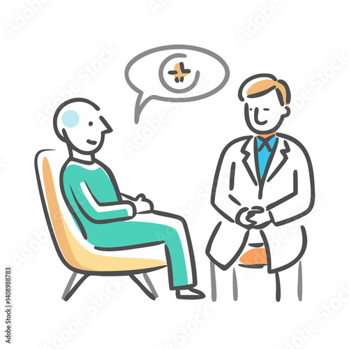 psychiatrist icon, psychiatrist vector illustration-simple illustration of psychiatrist, perfect for psychiatrist logos and icons