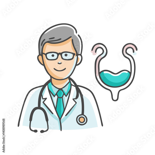 urologist icon, urologist vector illustration-simple illustration of urologist, perfect for urologist logos and icons