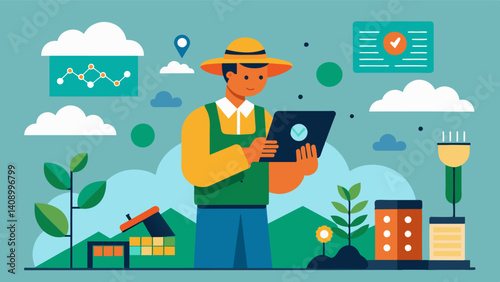 By combining digital field mapping with other data sources such as soil samples and weather data farmers can create comprehensive management plans tailored to their specific. Vector illustration