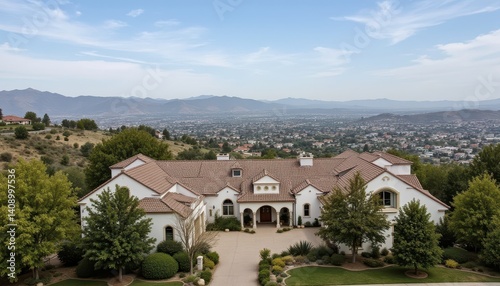 Wallpaper Mural Nestled among the hills, the elegant mansion stood proudly at the end of a sweeping driveway, with a panoramic view of the valley below. Torontodigital.ca
