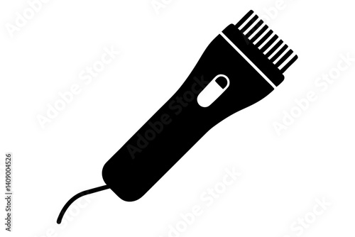 Silhouette of electric hair trimmer vector