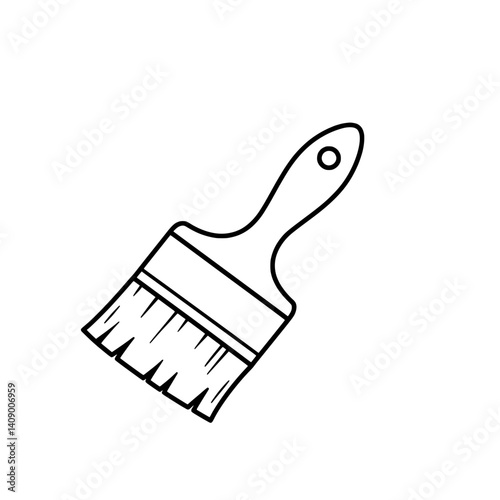 Paintbrush Icon: A simple illustration of a paintbrush, ideal for adding a touch of creativity to design.