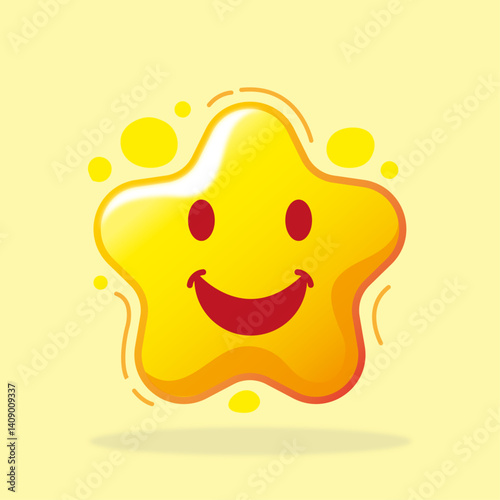 Mascot Star Vector Character Design. PNG Logo
