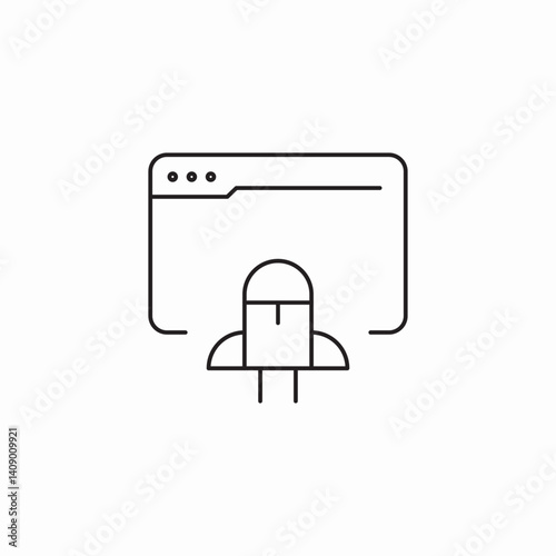 applcation booster icon sign vector