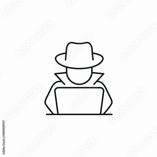 anonymous mode icon sign vector