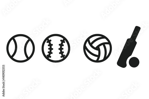 Famous athletes demonstrating well-known ball sports