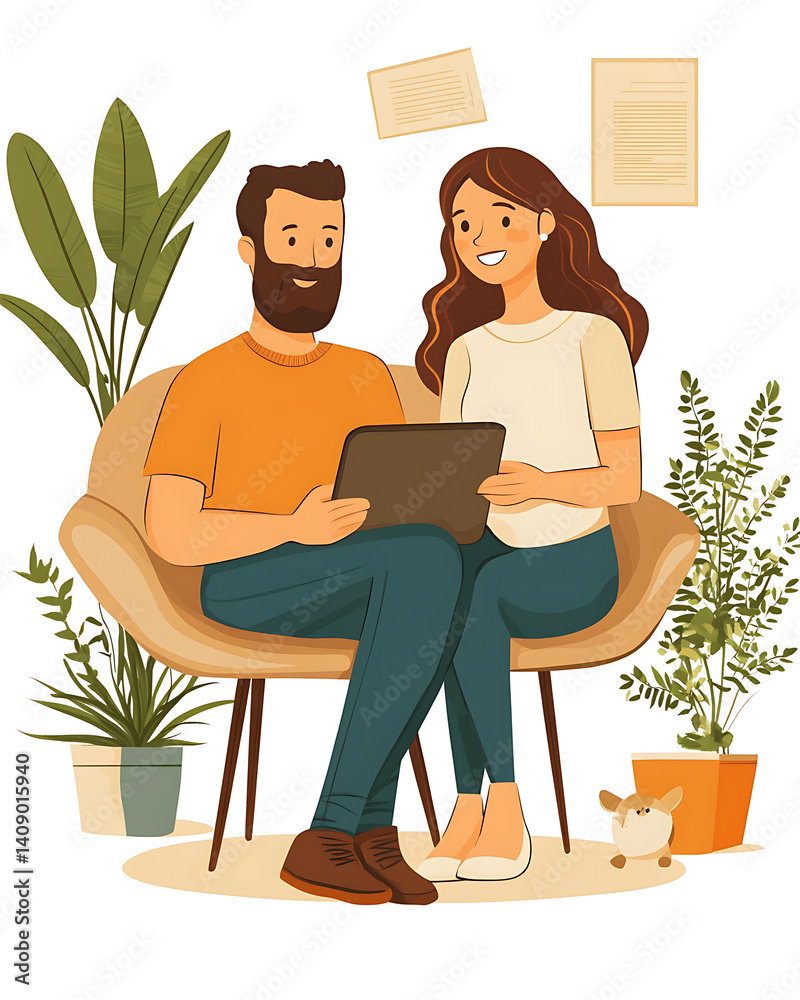Online shopping, digital selling, ecommerce process, and customer experience through modern illustrated scenes on white background.