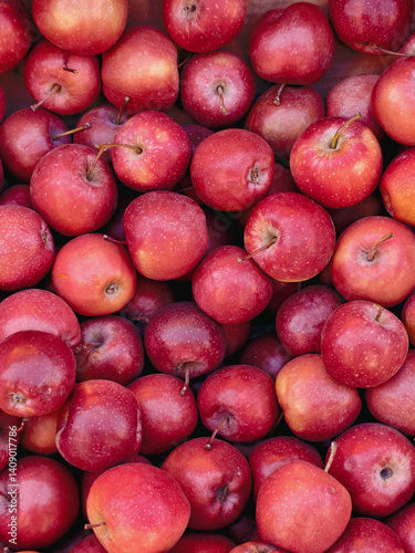 lots of red apples as a natural natural backdrop