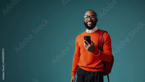 The Man with Smartphone Smile