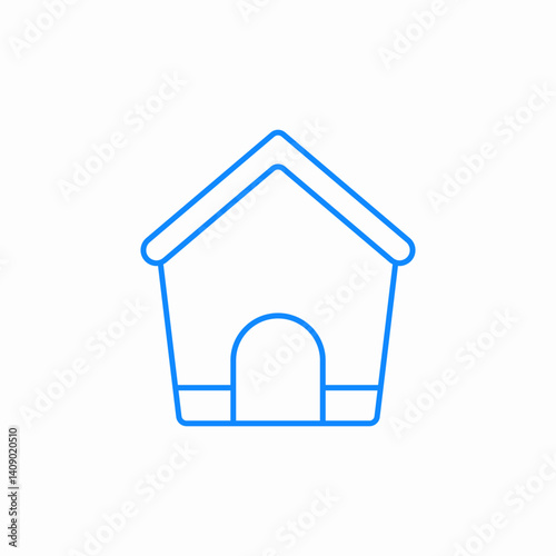 animal home icon sign vector