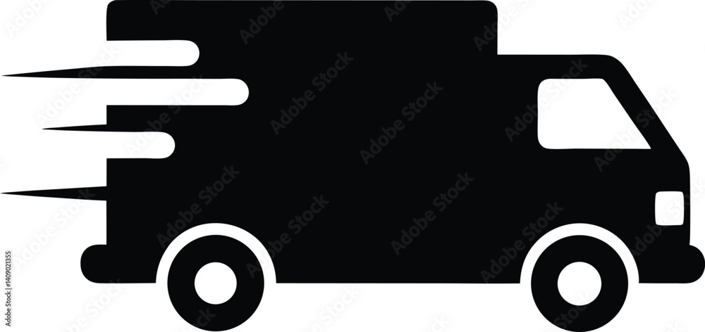 Speedy Delivery Truck Icon,Shipping, and Transportation Speedy Delivery Truck Icon,Shipping, and Transportation