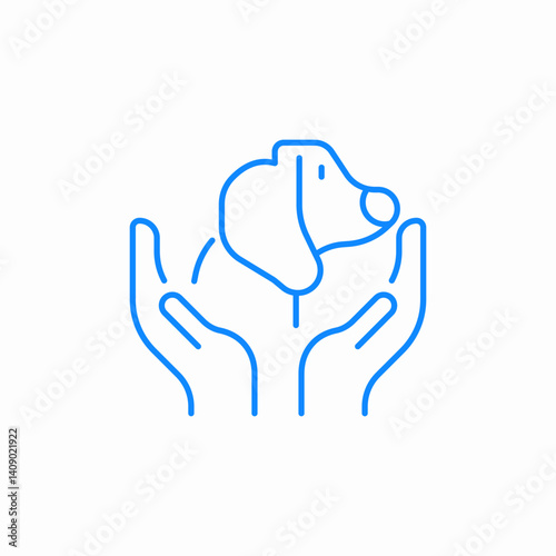 dog pet care icon sign vector