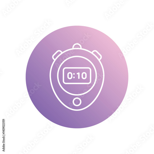 Stopwatch icon vector stock illustration