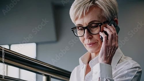The Businesswoman on Phone.