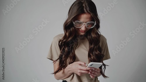 The Woman with Smartphone