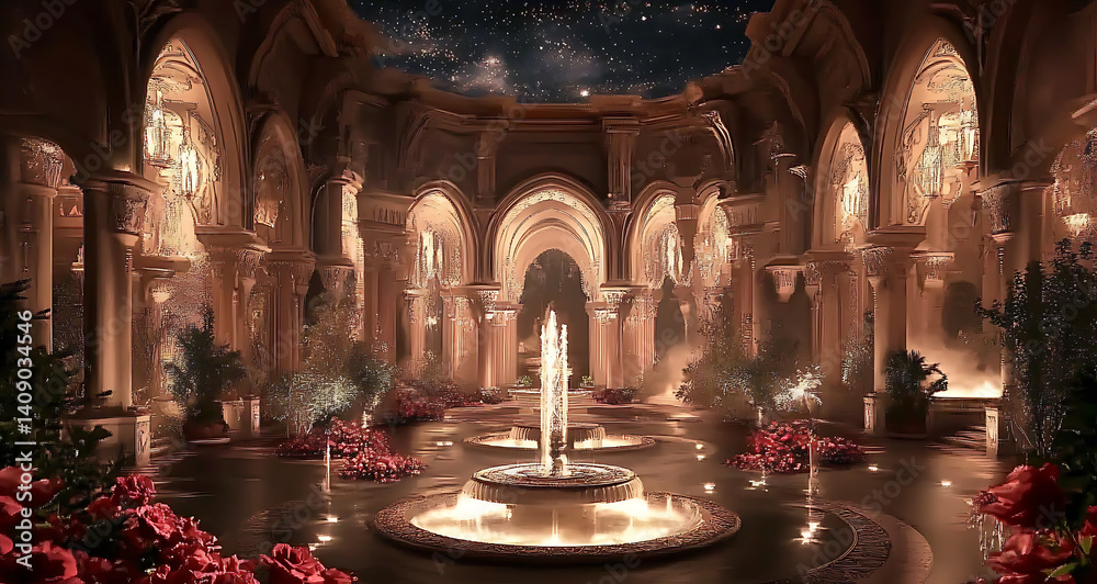 Luxurious wedding scenes in elegant natural and architectural settings, surrounded by florals, candlelight, and evolving romantic atmospheres...