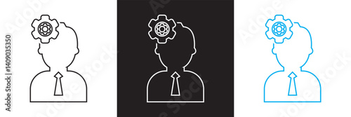 Expert icon set. Vector for websites, mobile interfaces, presentations, banner, visual branding etc. Vector illustration. isolated on white and black background. EPS 10