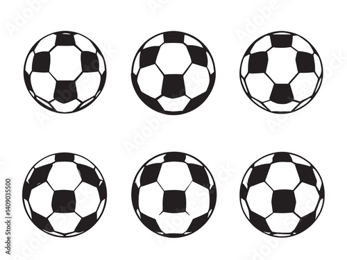 Soccer Ball Artistic Line Drawing