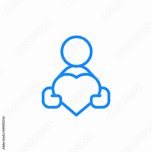 heart donations icon sign vector